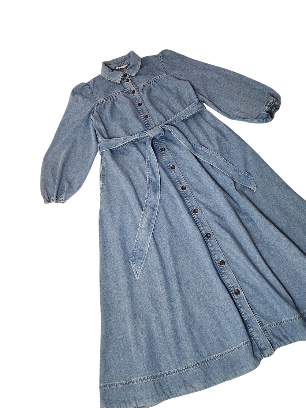 Boden Denim Shirt Button Front Midi Dress - Picture 4 of 10
